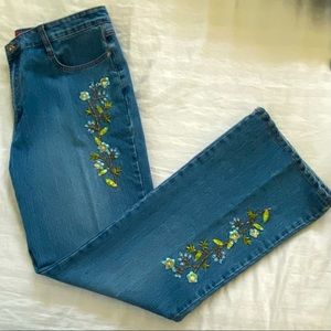 Cosmopolitan Floral Embellished Jeans